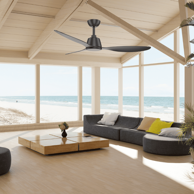 Coastal Breeze Fan Black without Light Kit 1320mm - Image 2