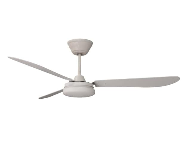 Fern BLDC Motor with 3 1200mm Satin White Fan with Remote Control